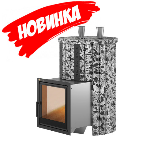 Печь для бани Эверест "Steam Master" 30 НЕРЖ. (227М) Ламель Пироксенит Элит, S-20 EVEREST