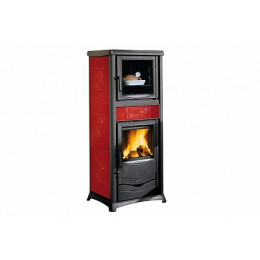 Печь-камин La Nordica TermoRossella Plus c/ Forno D.S.A. BORDEAUX (бордовый)