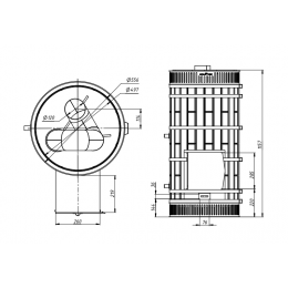 Печь банная малая «РУССКАЯ БАНЯ» в талькохлорите КДМ (KDM)
