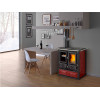 Печь-камин La Nordica ROSETTA SINISTRA 16 CERAMICA LIBERTY BORDEAUX (бордовый)