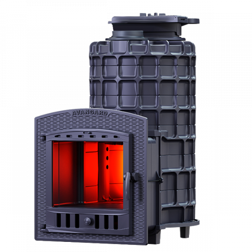 Чугунная печь для бани AVANGARD 3КН 35 (П2) Гефест