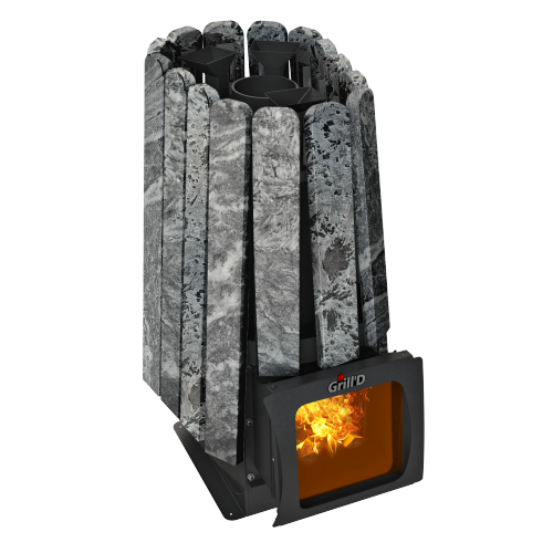 Печь для бани Grill'D Cometa 350 Vega Short Window Max Stone