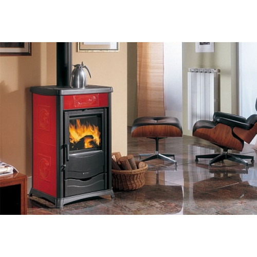 Печь-камин La Nordica TERMOROSSELLA PLUS EVO DSA 4,0 LIBERTY BORDEAUX (бордовая)