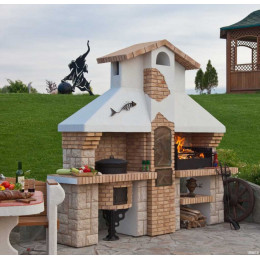 Стационарное барбекю из кирпича Barbecue "Трио"