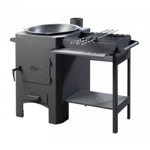 Мангал Vitto-30 с крышкой Тройка