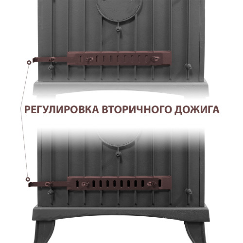 Печь-камин Везувий KZ-14Р "Антрацит"