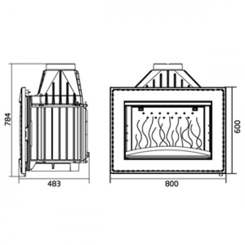 Топка INVICTA DECOR 800 CUIR