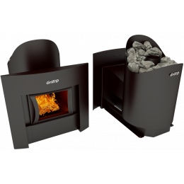 Печь-каменка Grill’d (Грилд) Aurora 160 window black