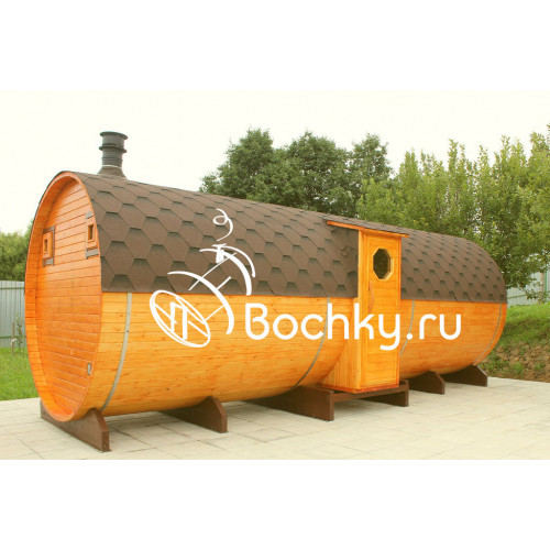 Баня-бочка Эксклюзив 6,0х2,15 м