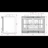 Каминная топка INVICTA INSERT 800 ДАБЛ ПОРТЕ ТУРБО (968444) INVICTA