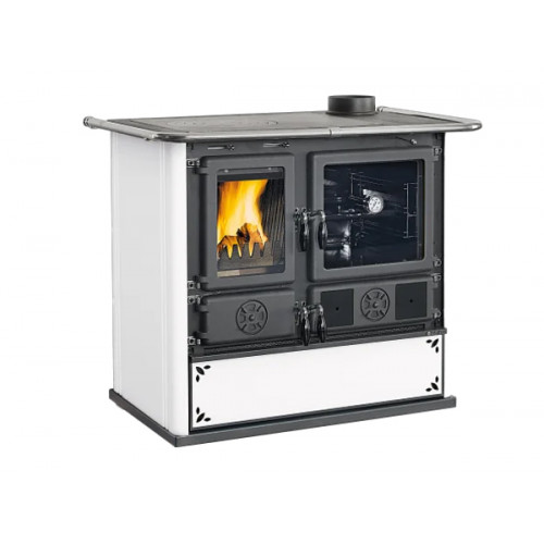 Печь-камин La Nordica ROSETTA SINISTRA 16 STEEL Bianco Puntinato (Белый Пунктир)