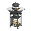 Fantastic Grill Везувий Ø 1000 (чаша+подставка+плита+решетка чугунная"СТЕЙК" Ø 450мм+крышка)