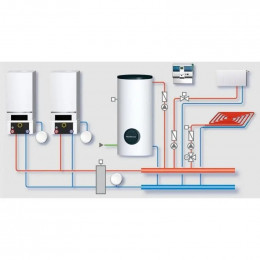 Настенный конденсационный газовый котел Logamax Plus GB162-70 V2, 70кВт (Будерус, Германия)