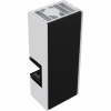 Каминокомплект Kratki SIMPLE Box белый с топкой BS, правый угол