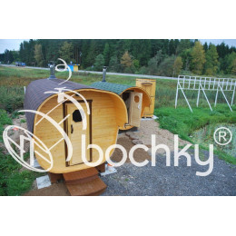 Баня октабочка Люкс с козырьком 2,22х3,5 м