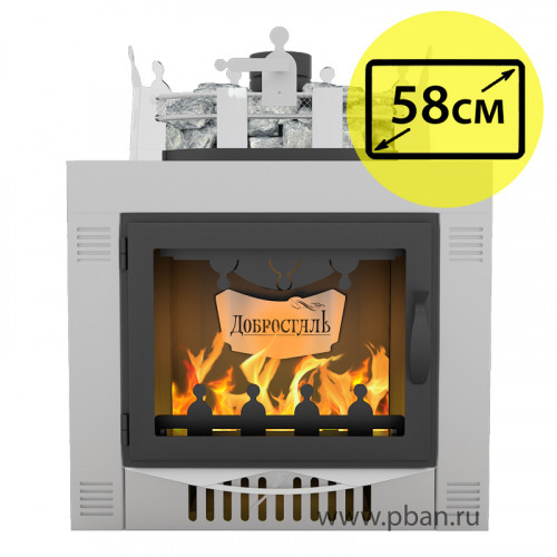 Печь банная Жара Елизавета с панорамным стеклом