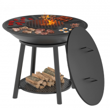 Чугунный Fantastic Grill Везувий ? 1000 Престиж (чаша+подставка престиж+плита Gurman ?1000+крышка)