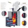 Комплект AVANGARD ЗК 25 (П2) Оптима 725/40 Талькохлорит кирпич Гефест