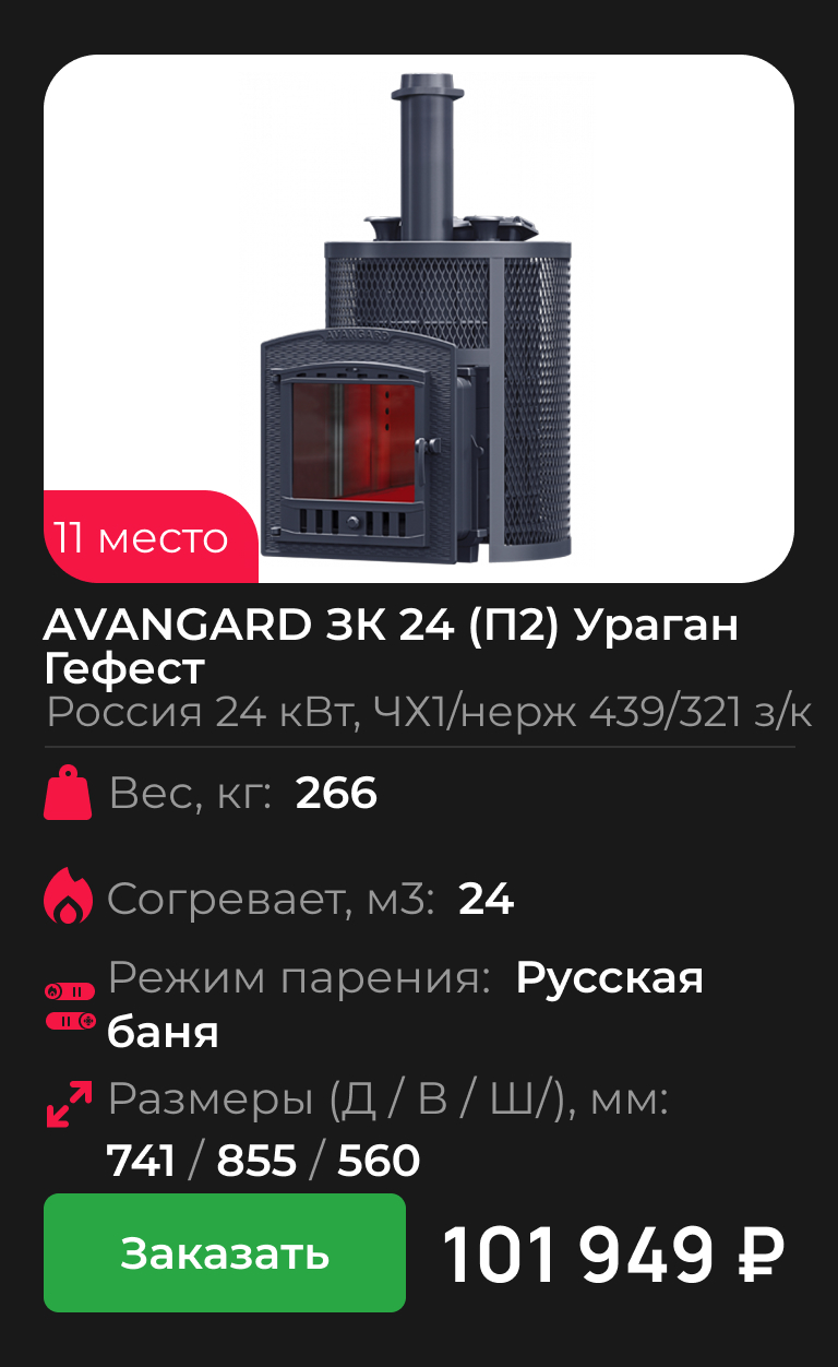 AVANGARD ЗК 24 (П2) Ураган Гефест