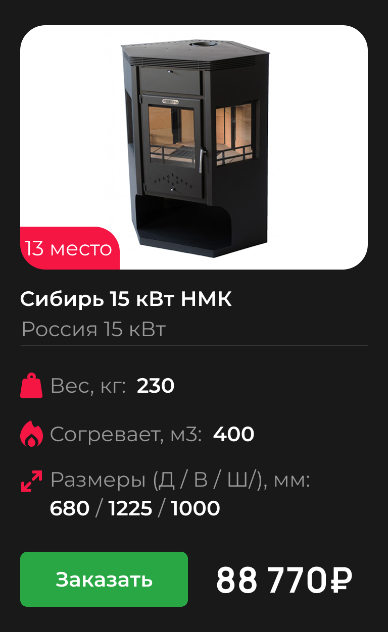 Сибирь" 15 кВт НМК