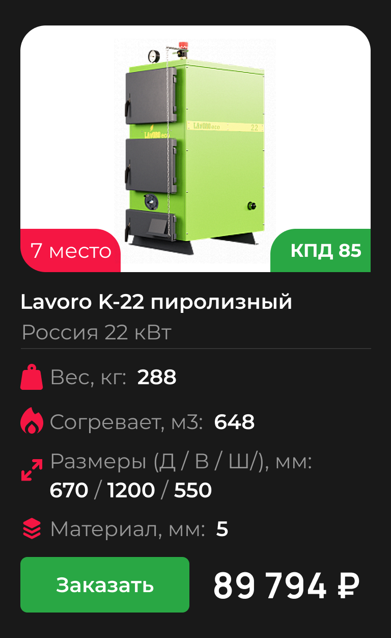 Lavoro K-22 пиролизный