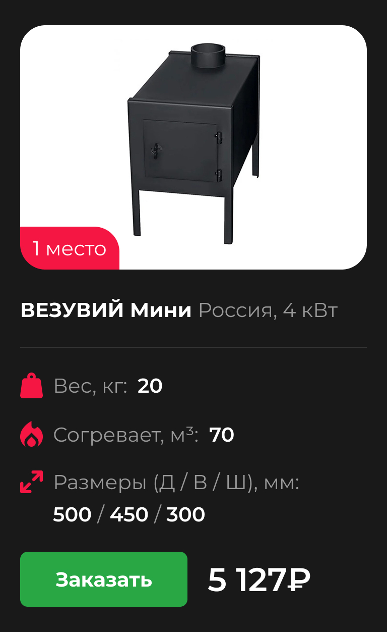 ВЕЗУВИЙ Мини